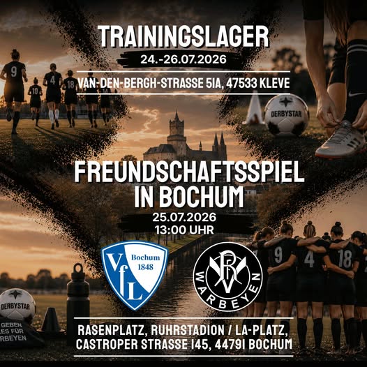 Trainingscamp & Testspiel gegen den VfL Bochum!